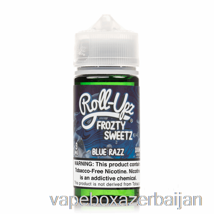 E-Juice Vape Blue Raspberry ICE - Juice Roll-Upz E-Liquid - 100mL 6mg